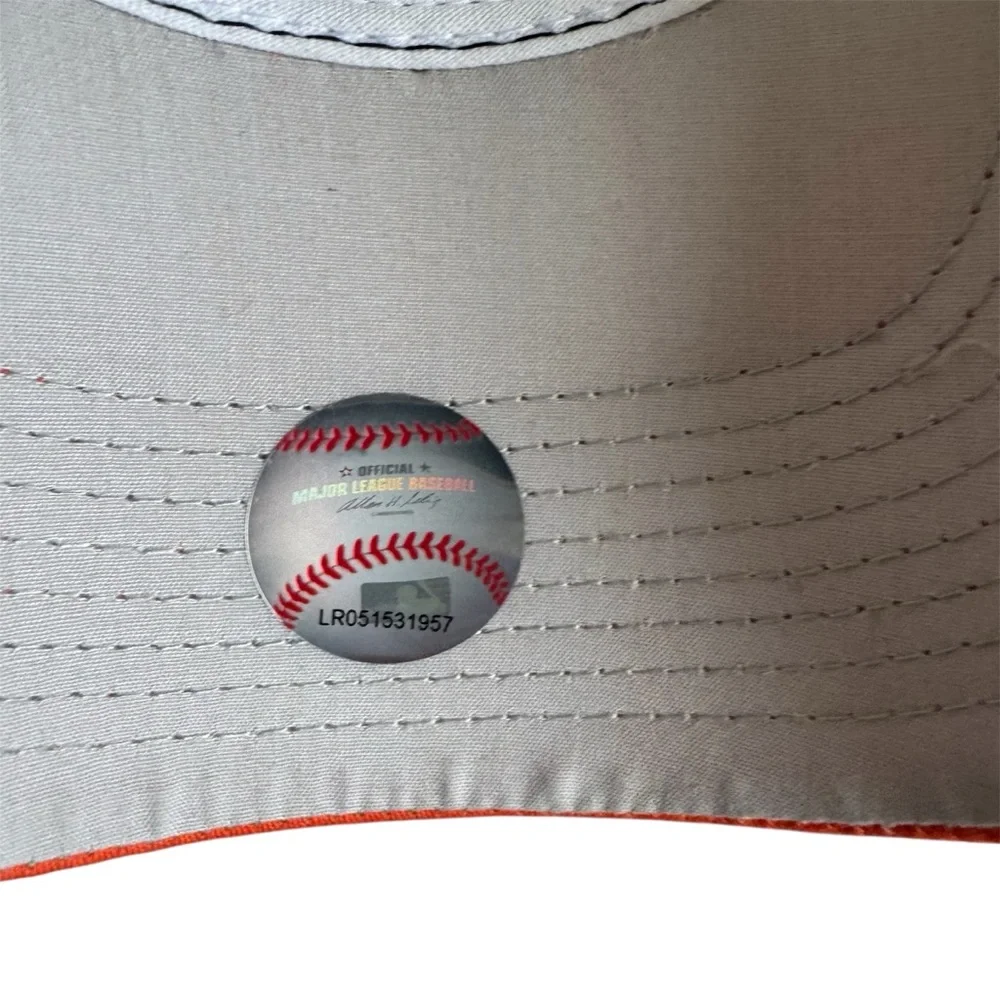 Black and Orange Kids' Baseball Cap with Embroidered Letter “C”